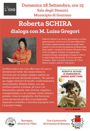 Rassegna "Autrici in Villa" con Roberta Schira
